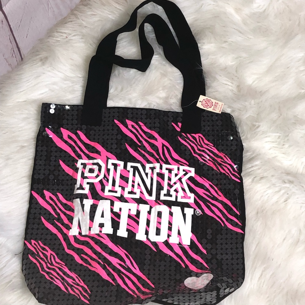 Victoria’s Secret Pink Nation Sequin Tote NWT